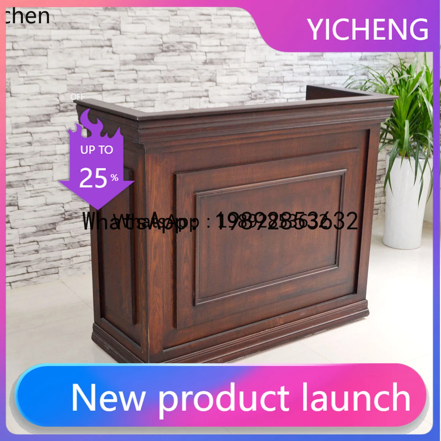 

X8 retro cashier counter clothing barber shop B & B tea shop bar table front desk