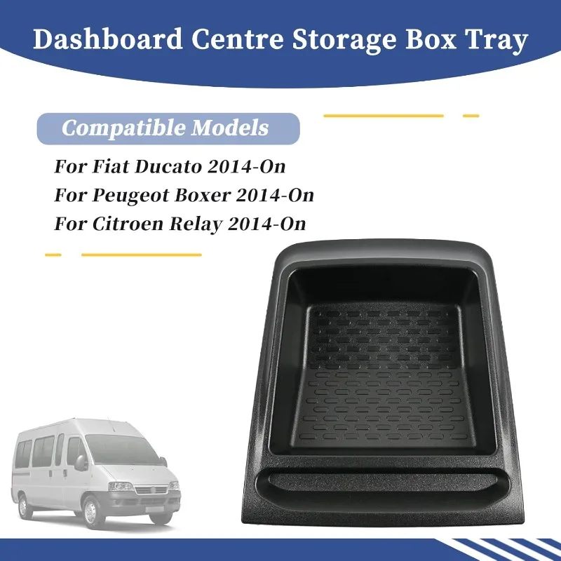 Armaturenbrett-Mittelkonsole Aufbewahrungsbox für Fiat Ducato Boxer Citroen Relay ab 2014 Ersatz 735699812 ABS – Detail 2