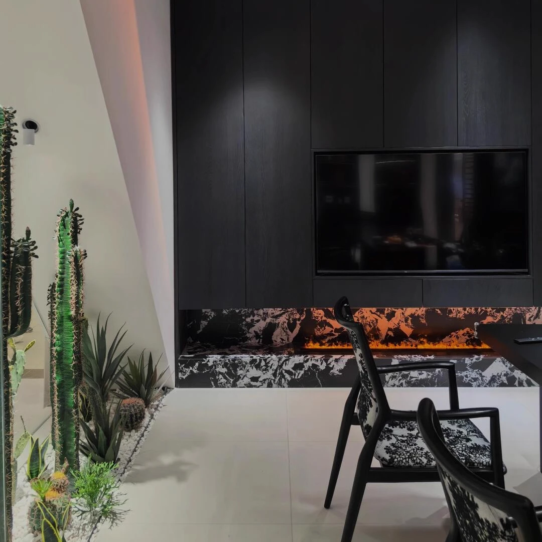 

5 year warranty automizing mist water steam electric fireplace vapour heater