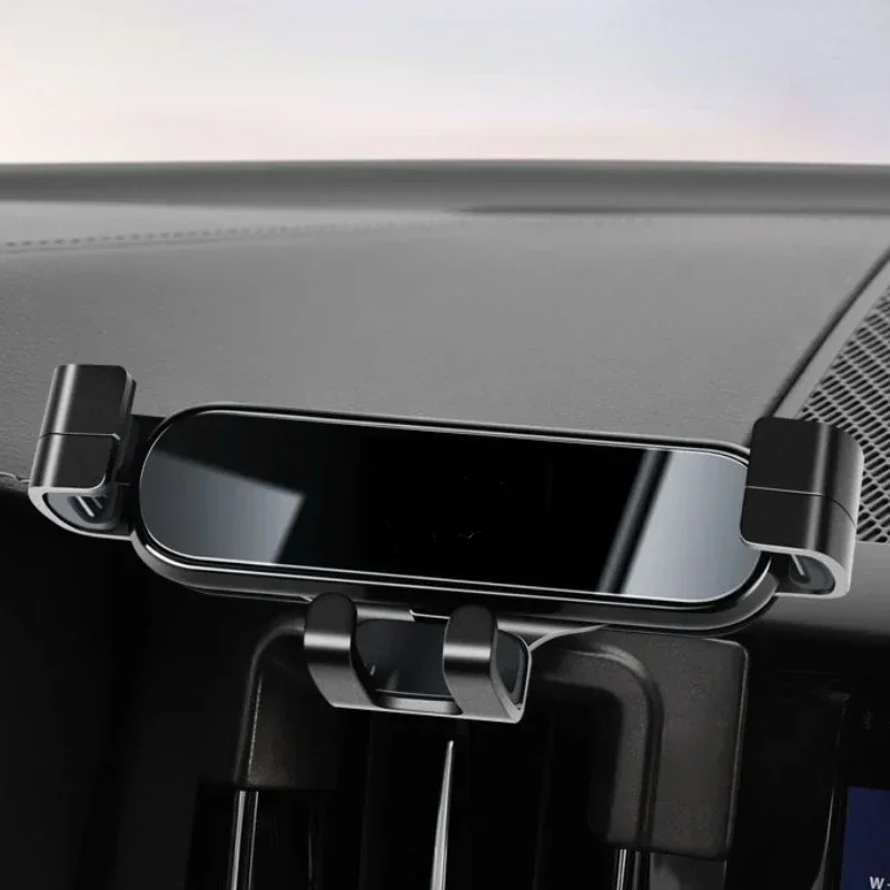 For Volvo XC60 S90 S60 XC40 XC90 V90 ABS Silver Car Air Vent Mobile Phone Holder GPS Navigation Holder Car Accessories