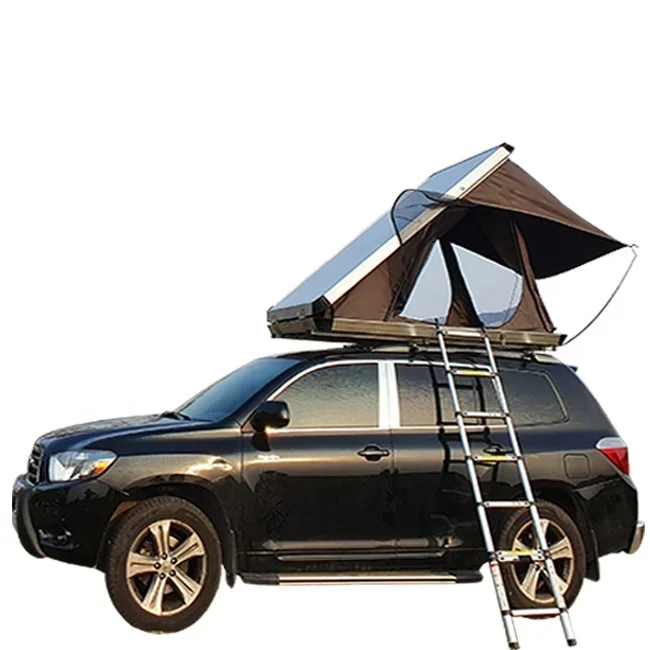 Factory Direct Hard Shell  Light Weight Triangle Roof Top Tent Car Roof for Sale Gazebo