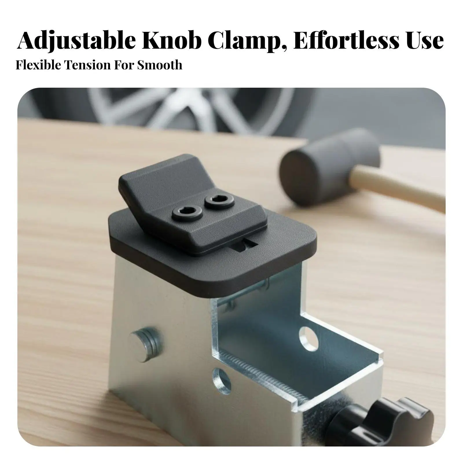 4-piece motorcycle tire mounting kit made of high-quality steel – Robust