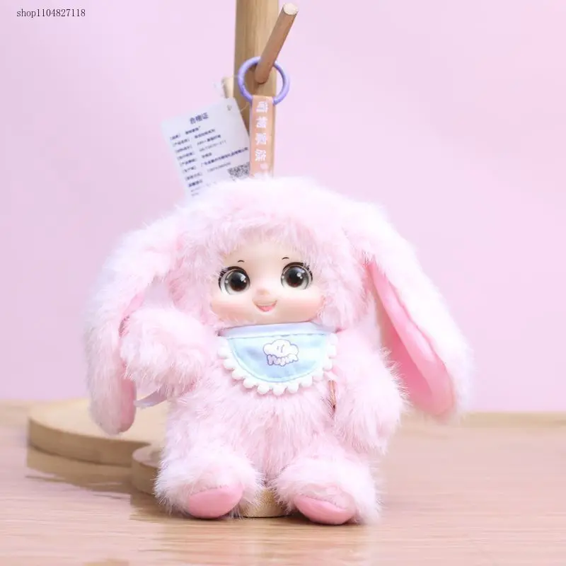 20 سنتيمتر Kawaii لطيف الحيوانات الفينيل الوجه ألعاب من القطيفة ألعاب حيوانات قلادة أرنب الدب الأغنام هدية لعشاق الحيوانات الاطفال شنق حقيبة