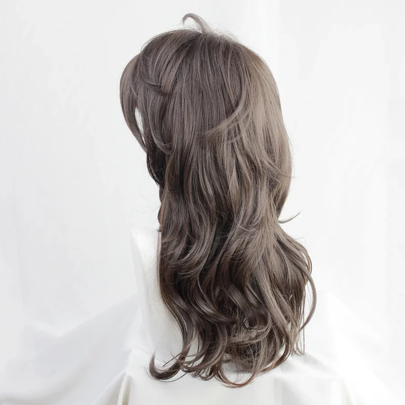 كوسبلاي تويستد-بلاد العجائب ليونا كينغسكولار براون جديلة طويلة كوسبلاي مقاومة للحرارة شعر صناعي كرنفال حفلة الهالوين + واي فاي