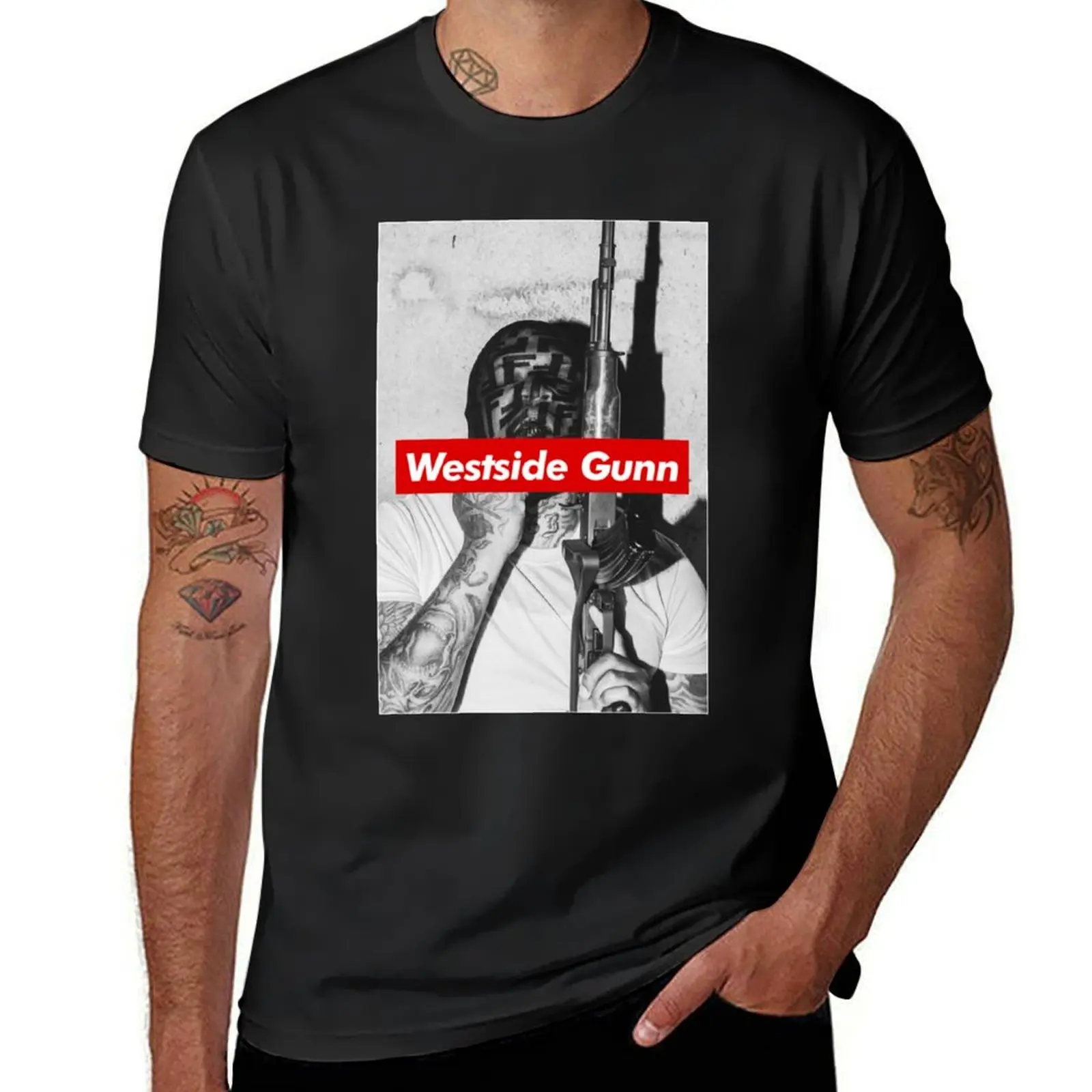 WESTSIDE GUNN T-Shirt animal prinfor boys hippie clothes customizeds mens vintage t shirts