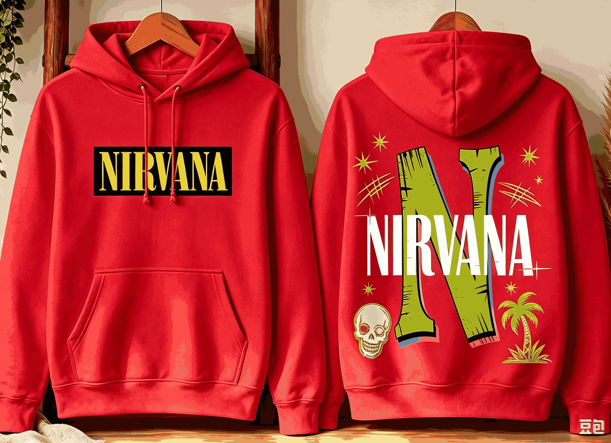 Nirvana Hoodies Clothing Fashion Casual Pullover Oversized Unisex Sports Graphic Retro Fashion high quality Breathable Couples