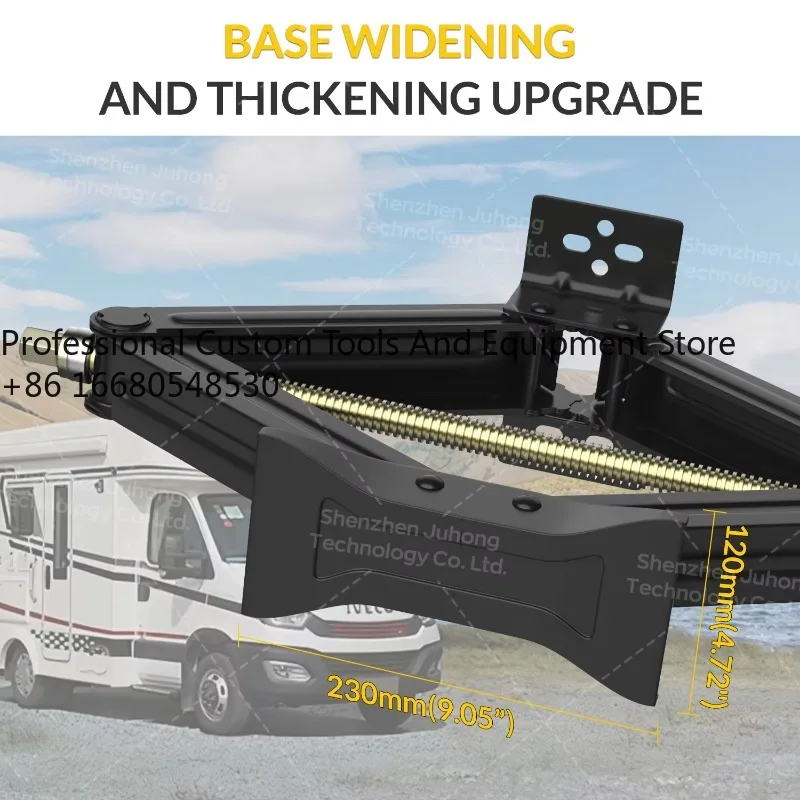 

t5aFactory Wholesale Manual Operation Steel Black 3Ton Lift Capacity 24" RV Stabilizing Scissor Jack for Campers Travel Trailers