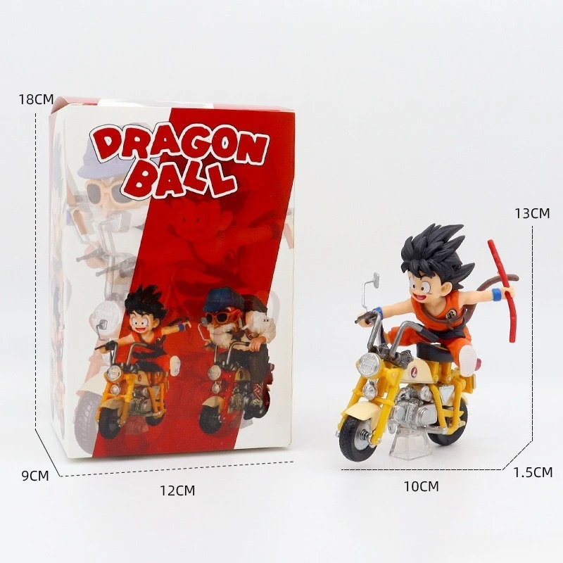 Dragon Ball Lustige Radfahren Wukong Schildkröte Unsterblich Handgemachte Trendy Puppe Blind Box Puppe Desktop Auto Montiert Ornament Heißer Verkauf