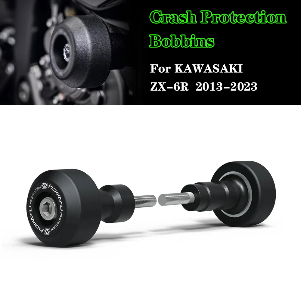 

ZX6R Motorcycle Falling Protection Frame Slider Fairing Guard Crash Pad Protector For Kawasaki ZX-6R ZX636 2013-2023