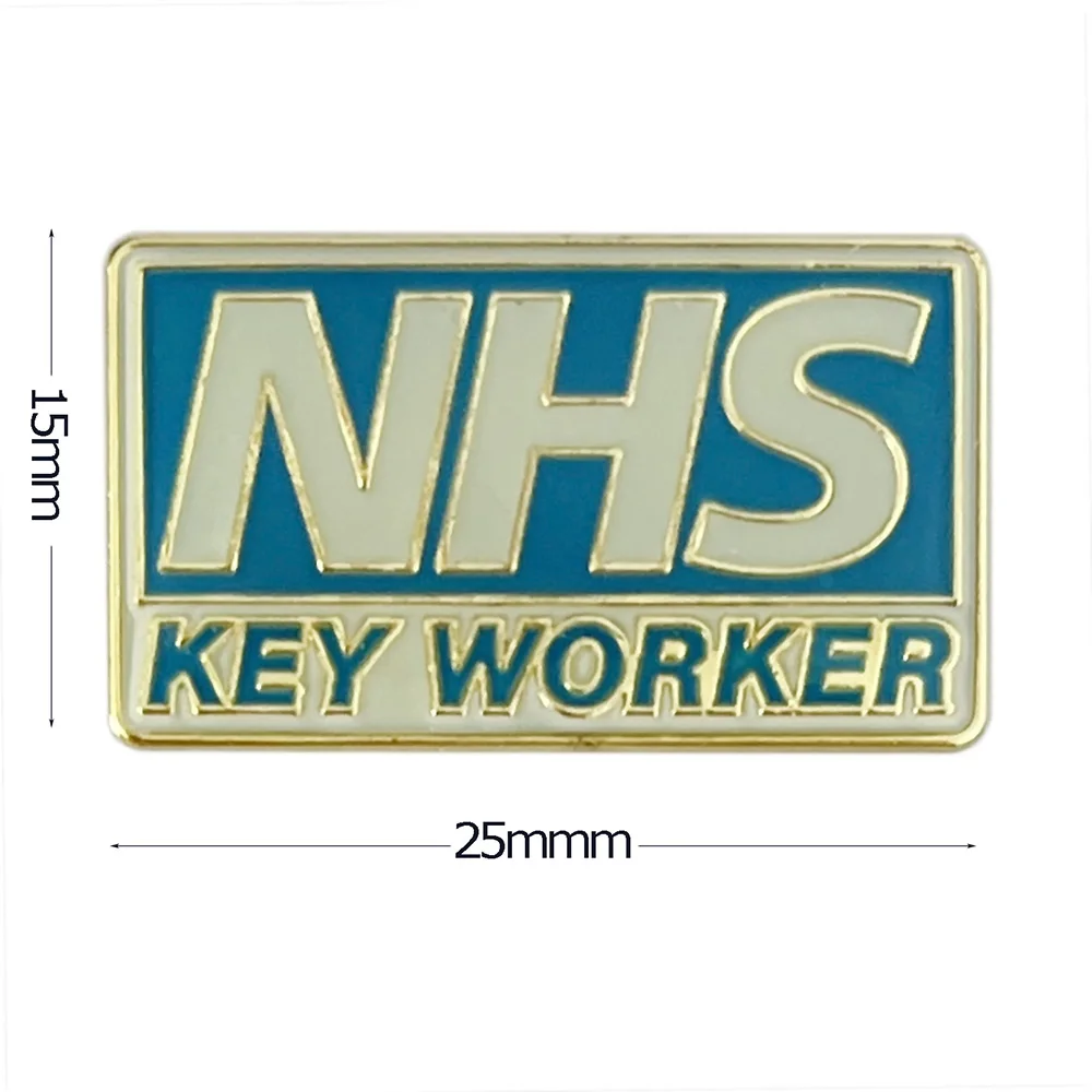 بيع التخليص روز الوجه البدلة التلبيب دبابيس الصليب NHS Keyworks شارة معدنية مجوهرات هدايا