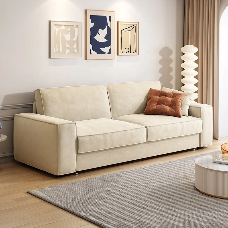 

lk-Sofa Bed Multi-functional Foldable Small Living Room Dual Purpose Retractable Italian Minimalist Home Sofa Bed%