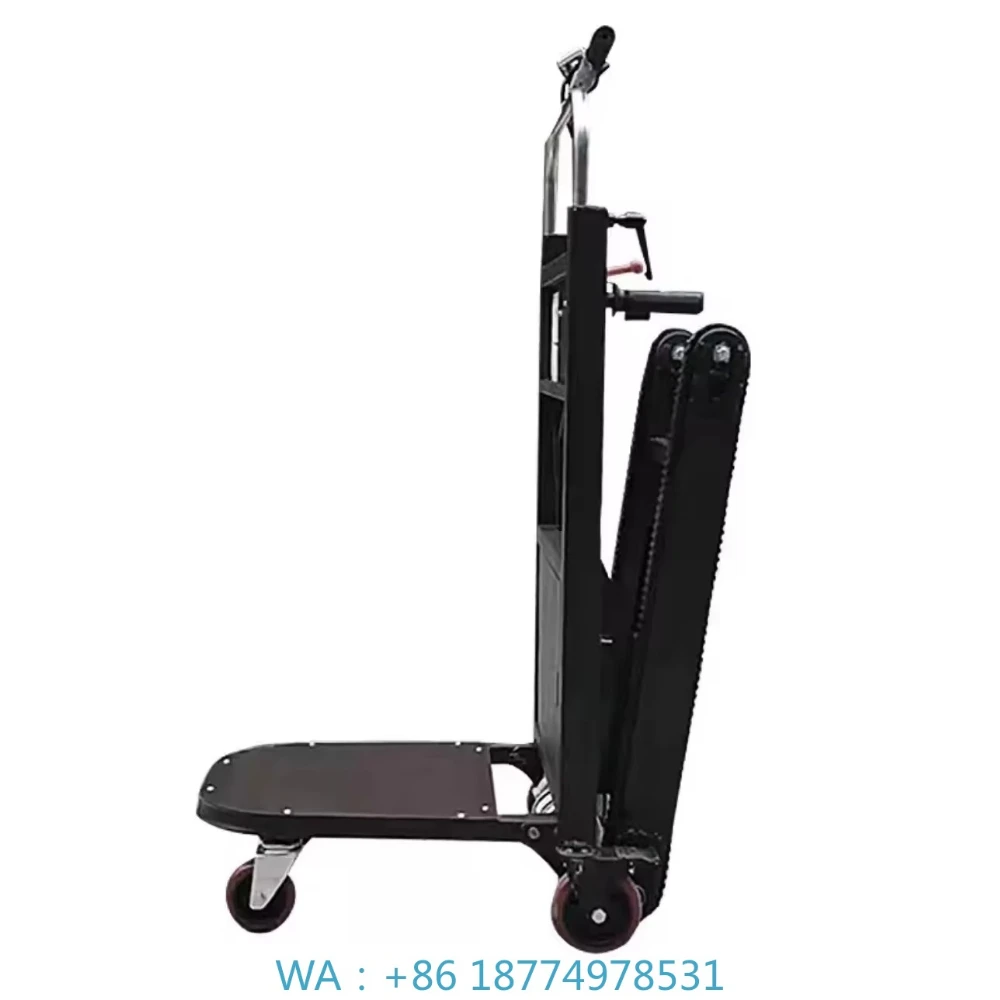 With Belt 400kg Steel Platform Stair Climber Crawler Stair Climbing Machine Electric Foldable Dolly Cart Trolley