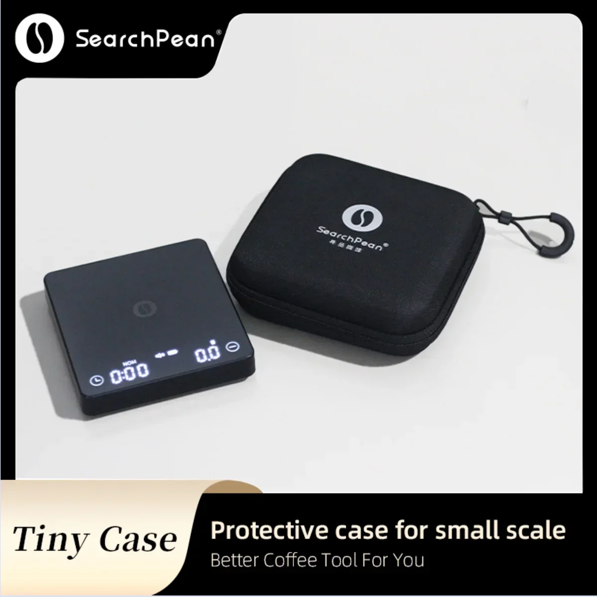 Tiny2s a espresso coffee scale, pressure wake up，has a timer, USB charging, measures 2kg/0.1g in g/oz/ml, ships free