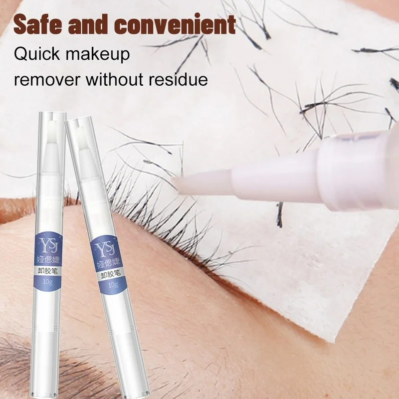 Eyelash Extension Glue Remover Transparent Non-irritating Quick Drying Adhesive Gel Remover Eye Lashes Make Up Remover Pen 10ML