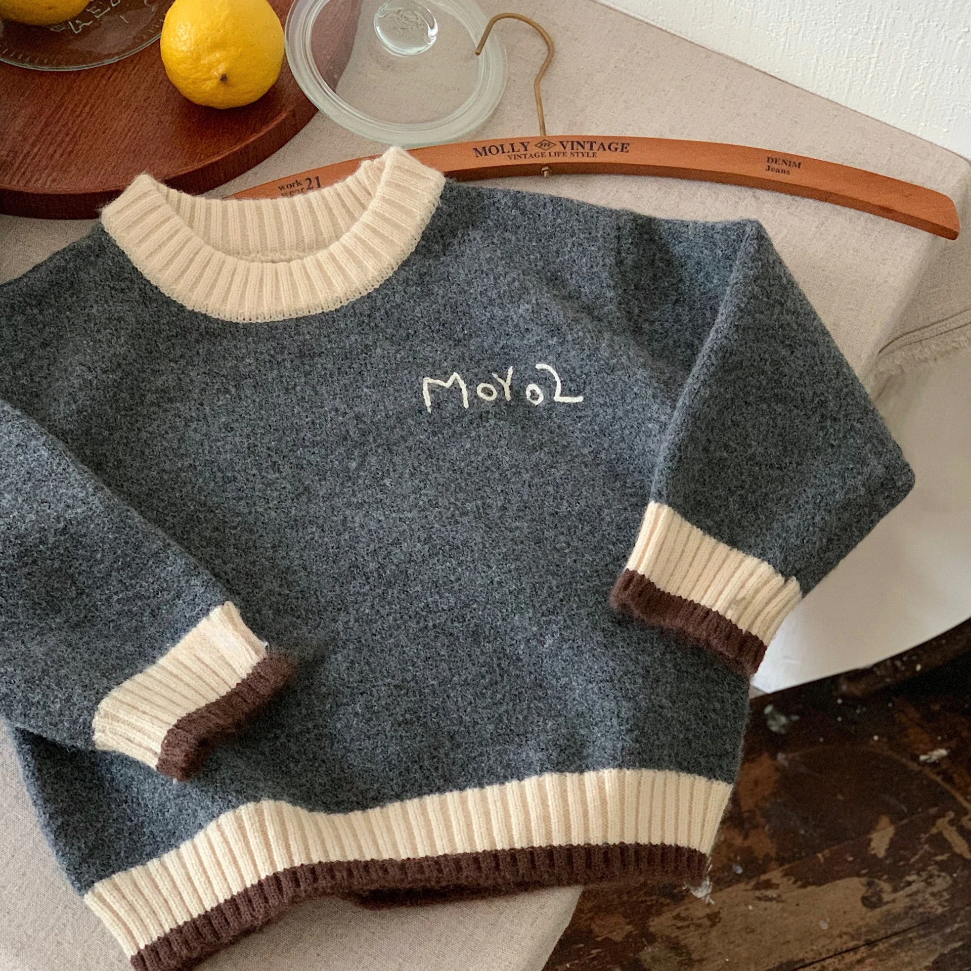 Baby Products Korean - Pull Gentleman pour enfants, haut intérieur