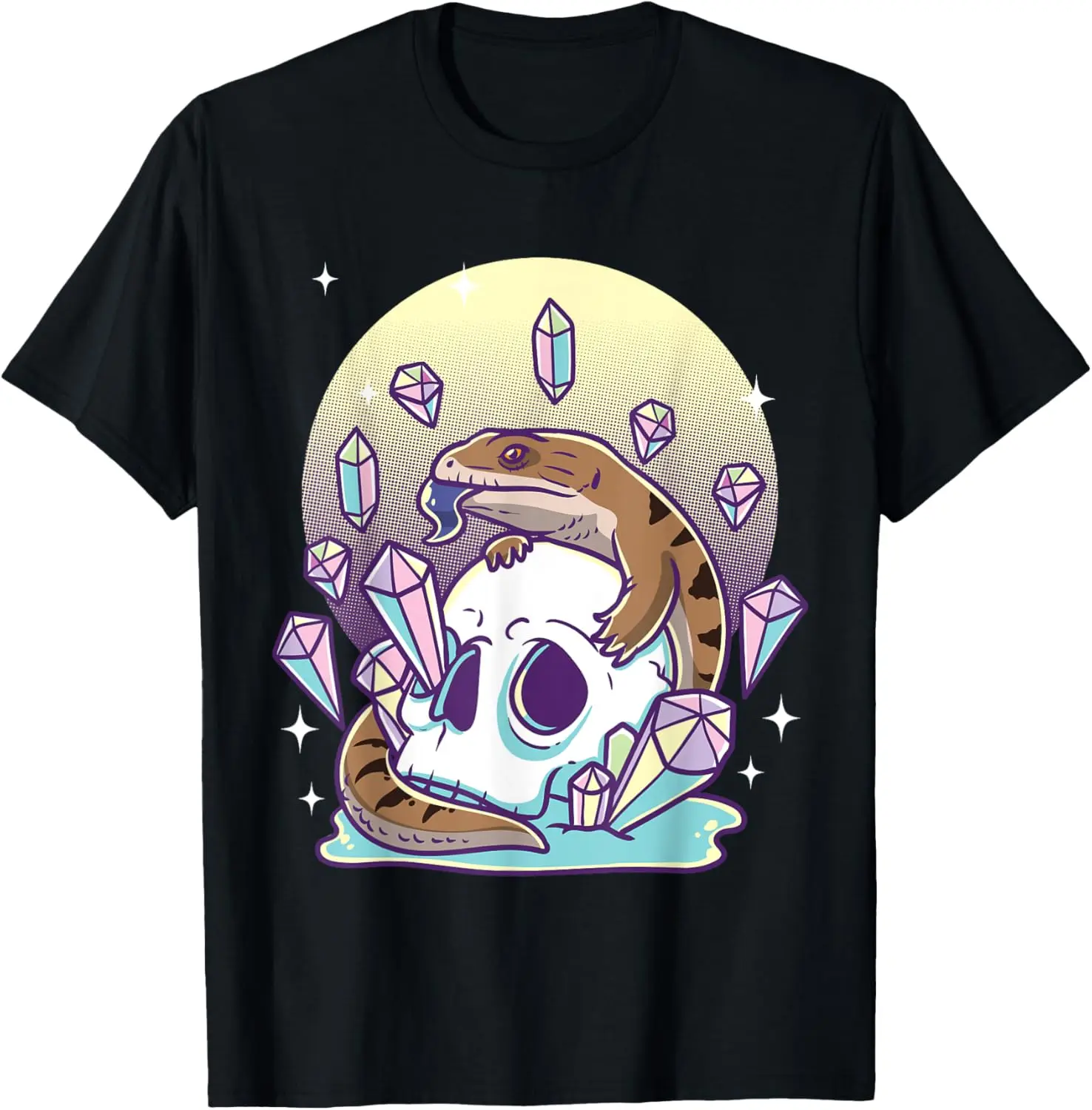 

Blue Tongued Skink Kawaii Pastel Goth Lizard Reptile T-Shirt