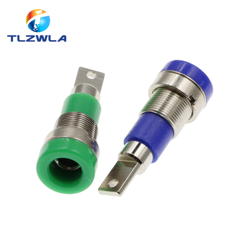 5PCS 4MM Binding Post Banana Socket panel mount Test Probe connector Female Jack Socket Plug Wire Connector