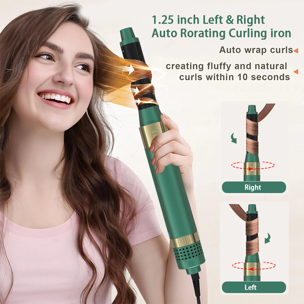 Lisapro Haartrockner bürste abnehmbares 5-in-1-Styling-und Trocknungs system, schnell trocknend, Locken glättung und Styling, automatische Locken
