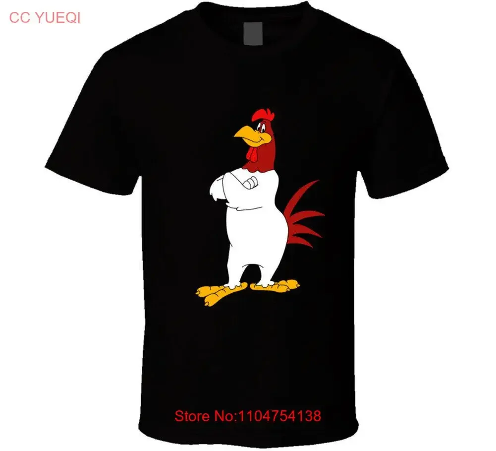 Foghorn Leghorn Old School Retro ventilador de dibujos animados nuevo de nosotros camiseta vintage lavado ligeramente homme Top para uso diario Casual