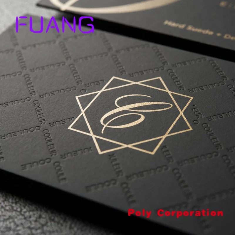 

Custom Custom Printing Paper Embossed Foil Logo Greeting Card Name Business Cards Full Colors Paper Board Custom Size Screen Pr