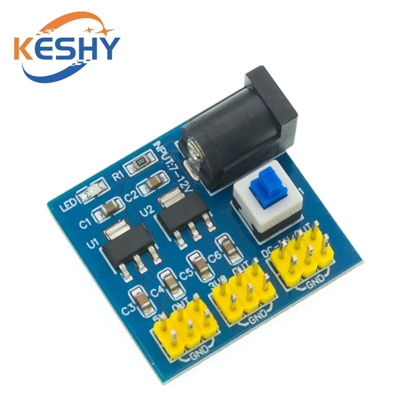 Multi Output Voltage Conversion DC 12V to 3.3V 5V 12V Step Down Buck Power Supply Module For Arduino