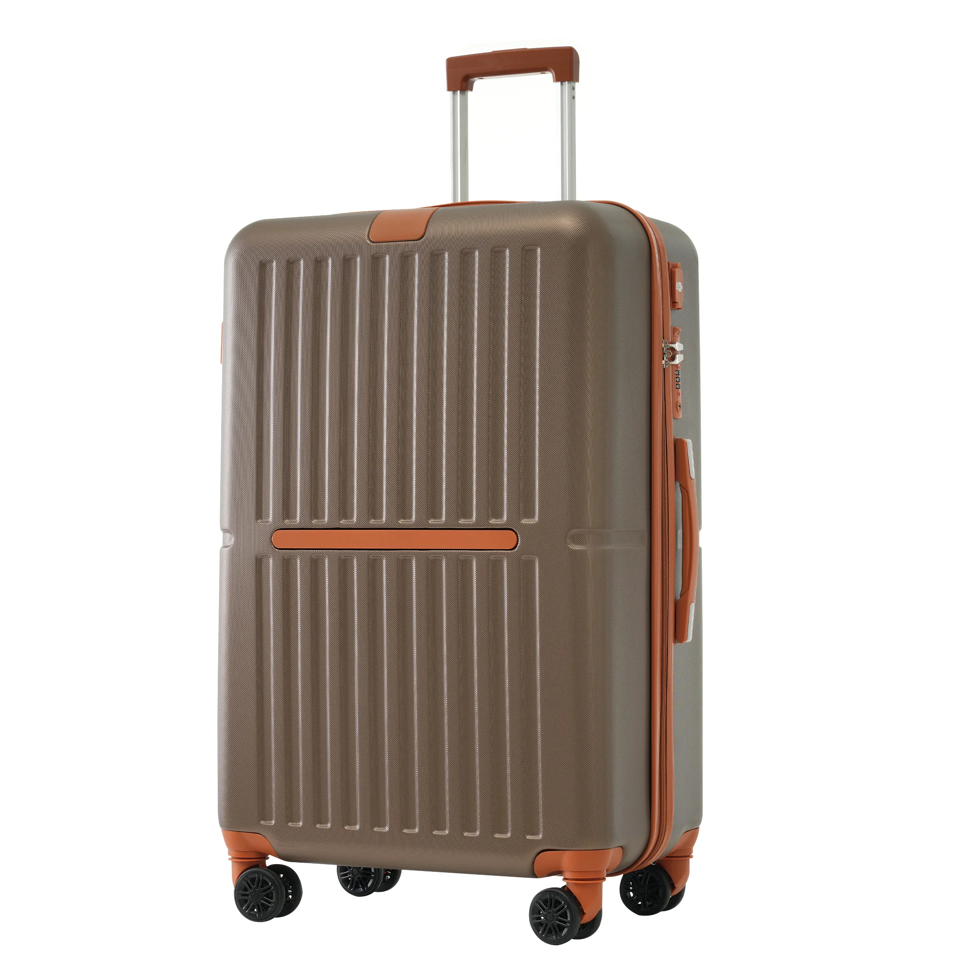 Case set M-L-XL set luggage without cosmetic bag with USB port and cup holder hard shell case trolley case suitcase