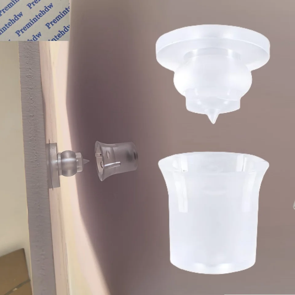 20Pcs Clear Plastic Clip On Sign Standoff Picture Hanger
