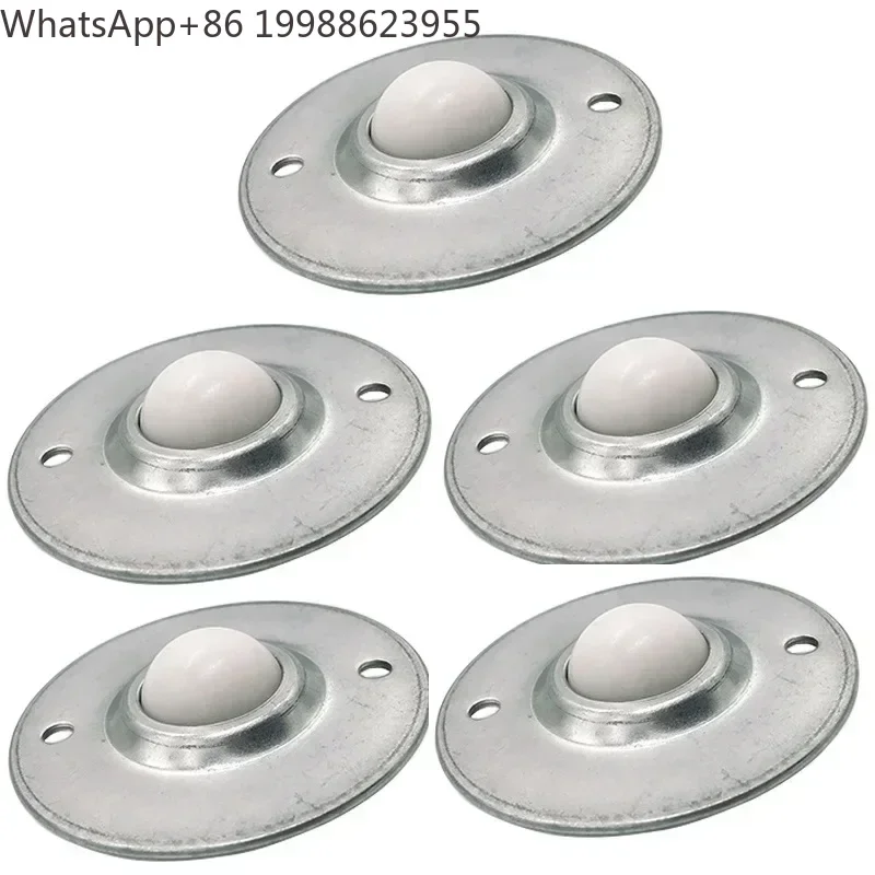 5PCS Nylon Ball Transfer Unit Caster Conveyor Roller Wheel Nylon Ball Flying Saucer Mounted Ball CY12/16/19/22/25/30/38b