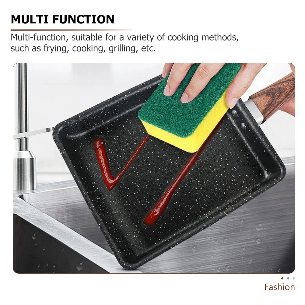 

Tamagoyaki Pan Japanese Square Skillet Non Stick Omelette Maker Rectangle Tamago Cooking Pan Small Frying Pan Home Cookware Set