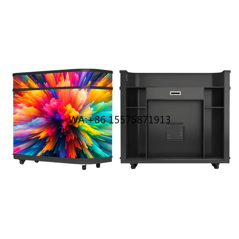 The Exhibition Company's Reception and Cashier Counter Has a Custom-made Indoor LED Digital Display with Animation Functions