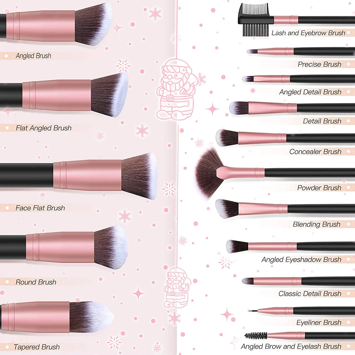 Luxurious Makeup Brush Set for Flawless Looks - Ideal for Beginners & Artists