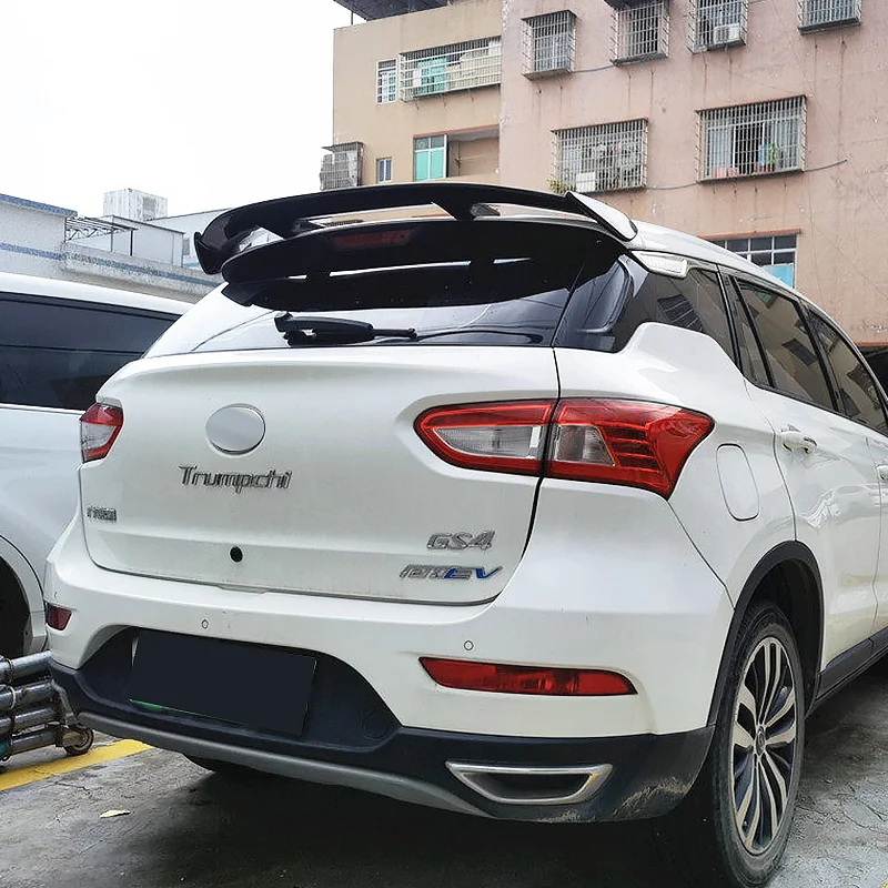 

For GAC Trumpchi GS3 GS4 GS5 SUV Rear Roof Trunk Lid Car Spoiler Wing ABS Plastic Black White Carbon Color Exterior Accessories