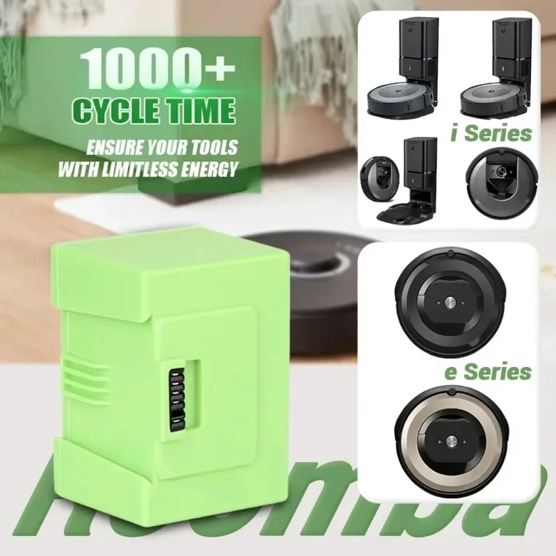 5000mAh i7 تبديل البطارية ل iRobot Roomba e و i Series i7 + e5 7150 7550 i3 3150 i3 + 3550 i4 4150 i4 اكسسوارات 14.4V