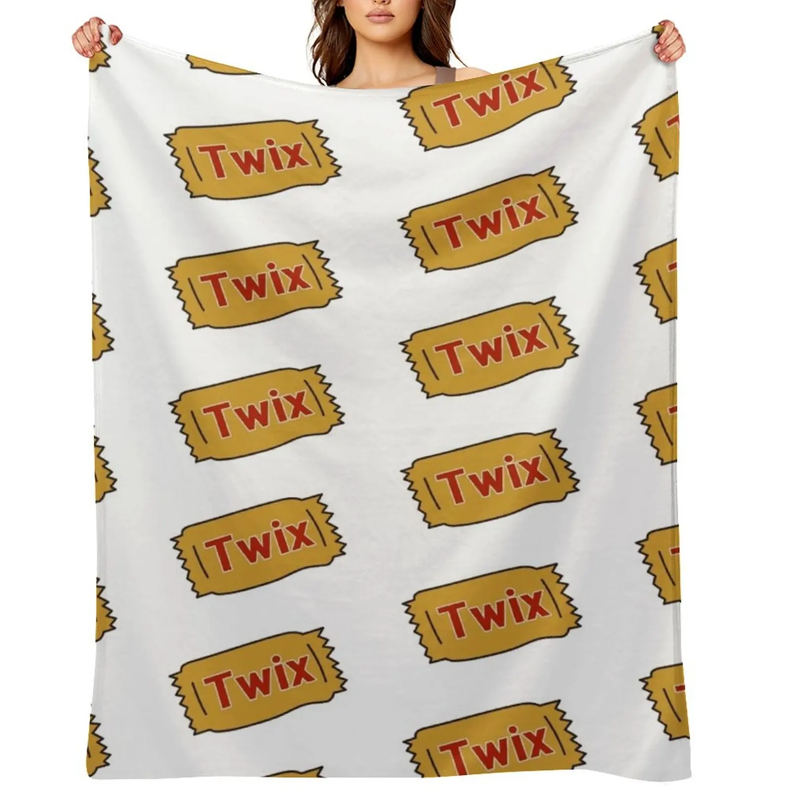 

Twix Throw Blanket Cute Plaid Furry halloween Bed Blankets