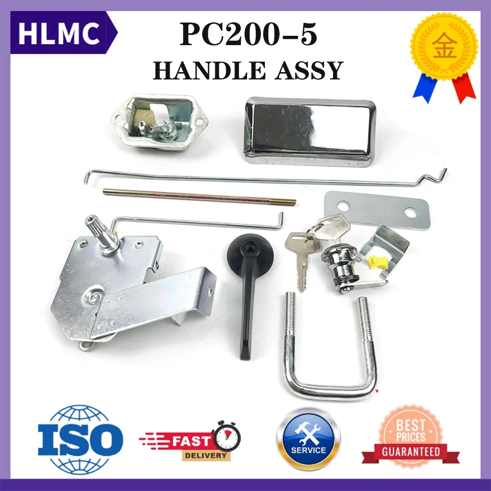 Excavator Accessories PC60-6 PC100-5 PC120-5 PC200-5 Excavator Parts Cab Door Lock Assy