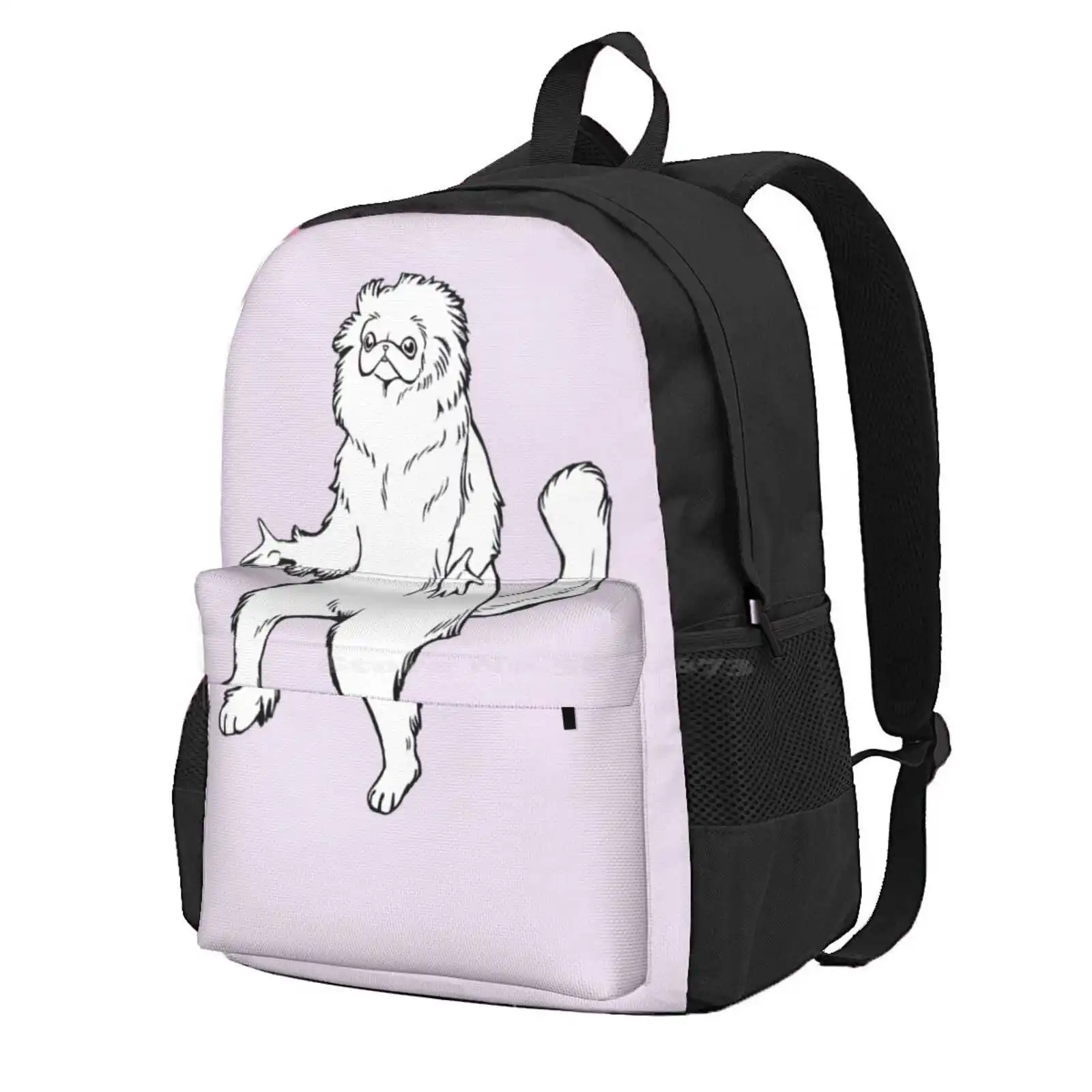 

Persian Cat Room Guardian Design Hot Sale Schoolbag Backpack Fashion Bags White Cats Persian Cat Room Guardian Funny Cat Monkey