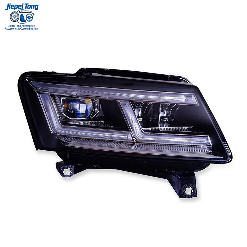 

Подходит для Audi Q5 2010-2018 годов выпуска, модифицированная светодиодная линзованная фара с синим дневным ходовым огнём One Touch