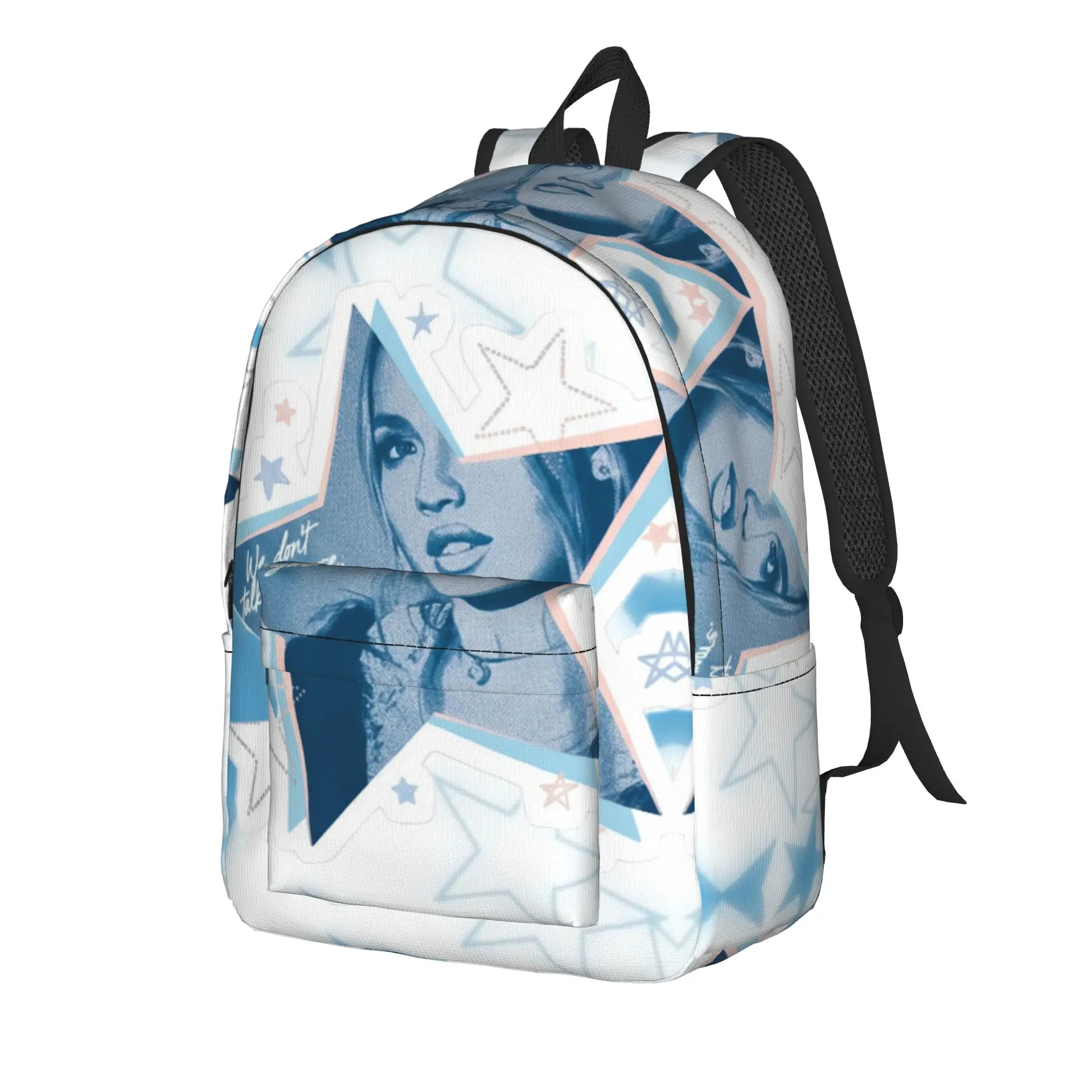 Film Strip Monochrome Freya Skye(1) Backpack  Male Polyester Hiking Backpacks Print Kawaii High School Bags Rucksack