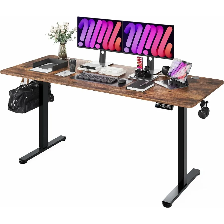 

Electric Standing Desk 71 x 31.5 inches Height Adjustable for Home Office Use Ergonomic SitStand Up Desk with Memory Preset Con