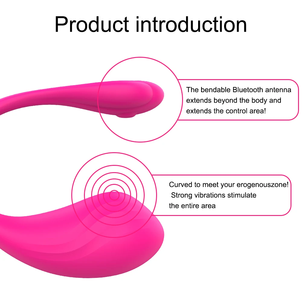 Stimolatore clitorideo a uovo vibrante 9 modalità di vibrazione vibratori a proiettile controllati da APP G Spot vibratore indossabile giocattoli