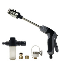 Portable High-Pressure Water Gun Adjustable Metal Cleaning Car Wash Machine Garden Watering Hose Nozzle Sprinkler Foam Water Gun