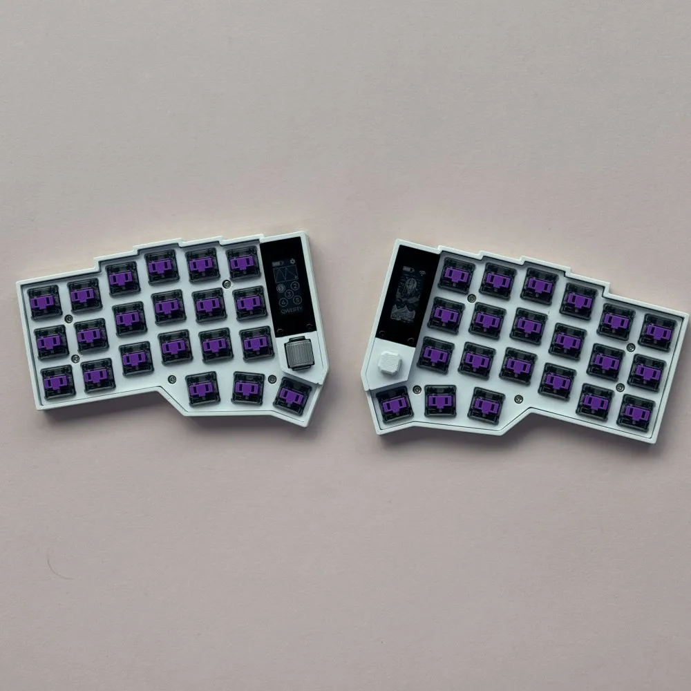 Corne Joy Split Keyboard Kit Custom Wireless Joystick 3x6 Transparent Keyboard Dual-mode Gateron/Choc Low Profile Keyboard Kit