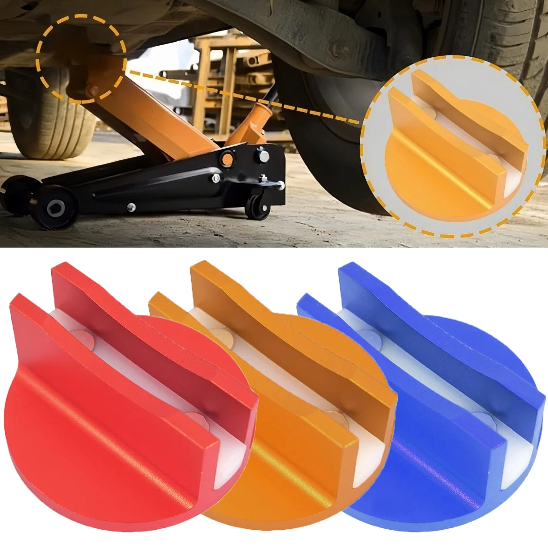 

General Magnetic Jack Pad Magnetic Jack Pad Adapter Aluminum Slotted Jack Puck Pinch Weld Grooved Frame Rail Adapter for Car