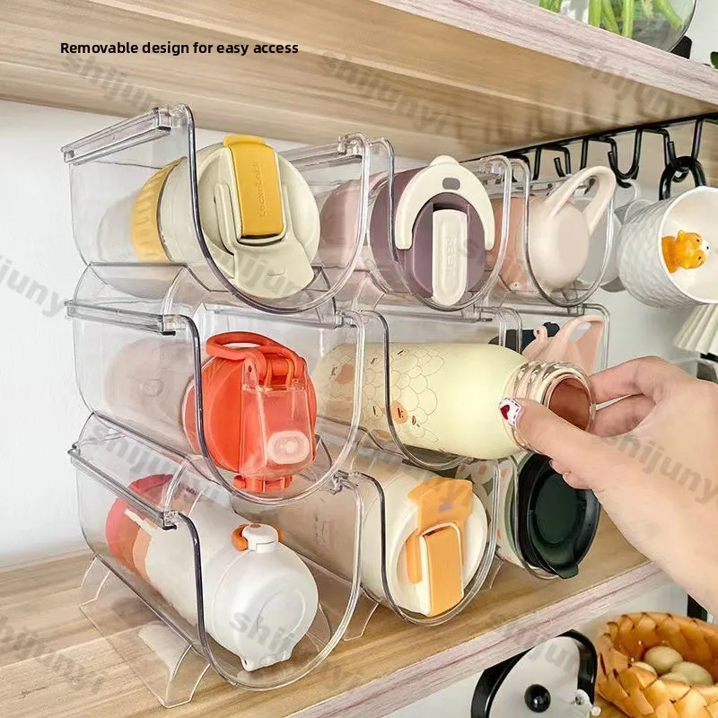 Water Cup Storage Rack Desktop Transparent Insulated Cup Storage Rack Can Be Stacked with Multiple Layers of Red Wine Racks