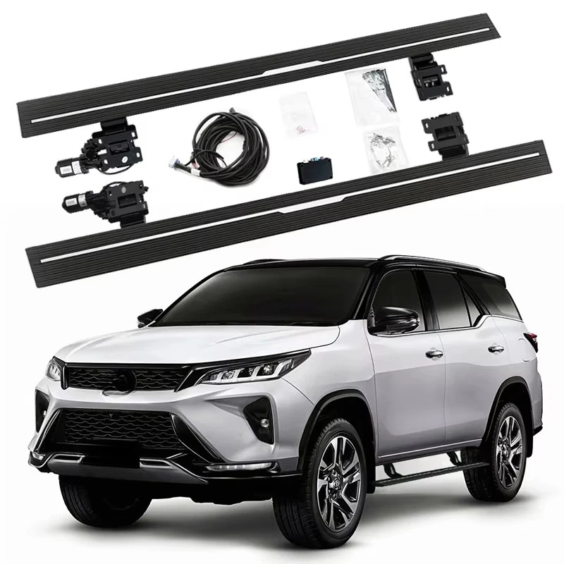 

Electric Running Boards Retractable Aluminum Alloy For Fortuner 2016-2024 SUV Side Steps with Carry Bag