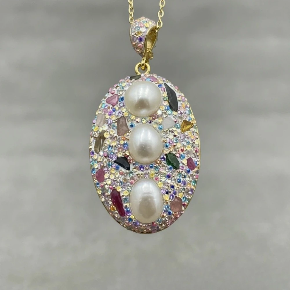 

Baroque Pearl Tourmaline 3-Piece – Handmade with Czech Crystals for Harmonizing All Chakras & Positive Vibrations