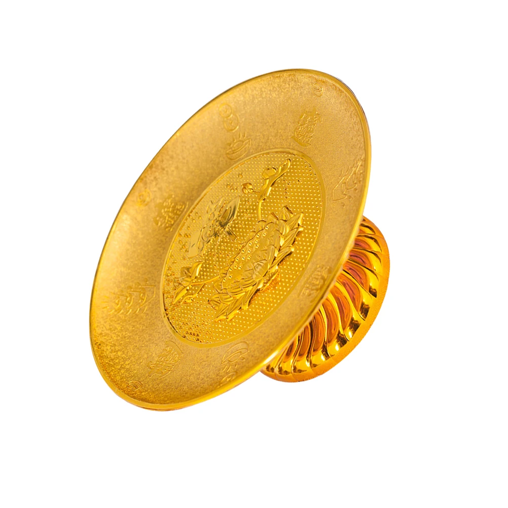 1 قطعة صينية للفاكهة البوذية معبد وجبة خفيفة تخزين لوحة طبق طعام بلاستيكي لتقديم وعاء الديكور نعمة #4