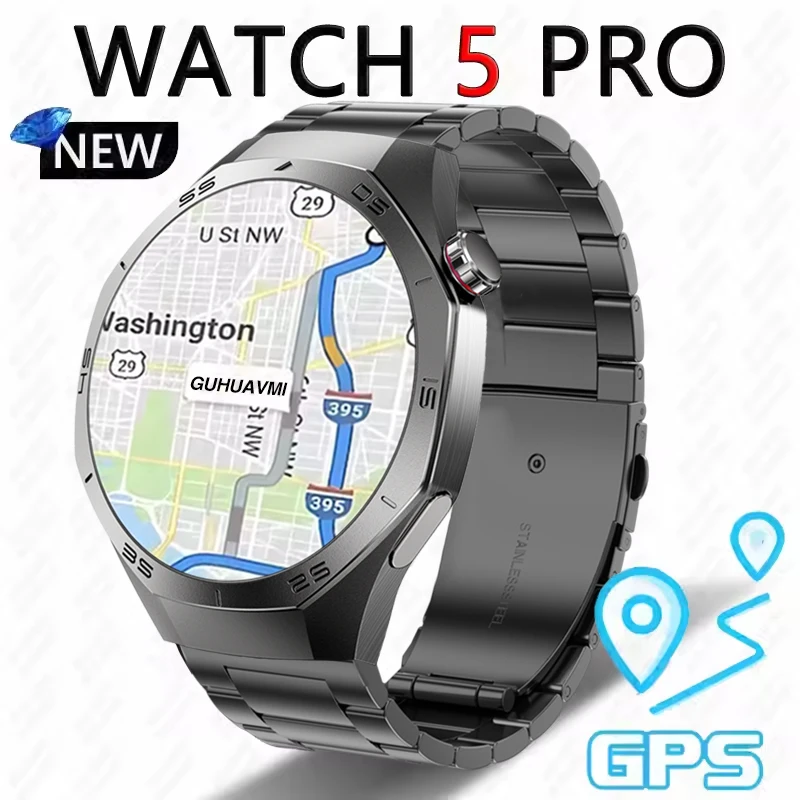 

Мужские часы Huawei GT5 PRO 5 Pro AMOLED Экран GPS Траектория Bluetooth Вызов NFC Сердечный ритм 2025 Новые спортивные умные часы для здоровья