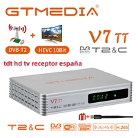 GTMEDIA V7 TT Terrestrial TV Receiver DVB-T/T2 Decoder H.265 HEVC 10Bit tdt hd tv receptor españa With USB WIFI Official Genuine