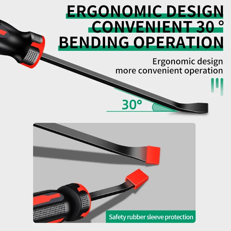 Imagem -04 - Multi-function Long Pry Bar Heavy Duty Pneu Crowbar Strike Cap Extrator de Unhas Reparação Automóvel Cv-r Remoção Ferramentas Manuais 12 18